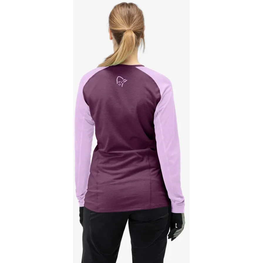 Norrona Camiseta De Manga Larga Mujer - Fjørå Equaliser Lightweight - Dark Purple/Violet Tulle 5 Norrona Camiseta De Manga Larga Mujer - Fjørå Equaliser Lightweight - Dark Purple/Violet Tulle - Imagen 5