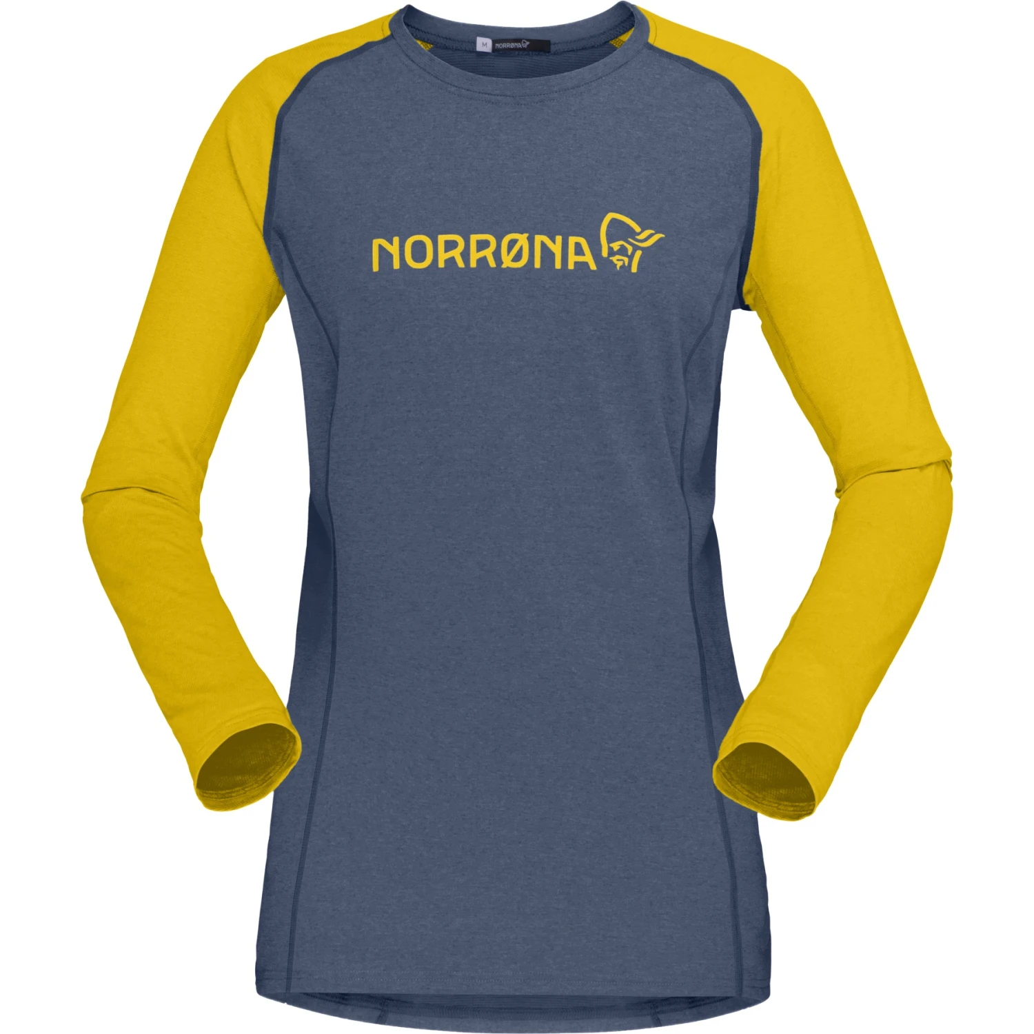 Norrona Camiseta De Manga Larga Mujer - Fjørå Equaliser Lightweight - Sulphur/Vintage Indigo 2 Norrona Camiseta De Manga Larga Mujer - Fjørå Equaliser Lightweight - Sulphur/Vintage Indigo - Imagen 2