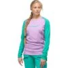 Norrona Camiseta De Manga Larga Mujer - Fjørå Equaliser Lightweight - Violet Tuille/Arcadia