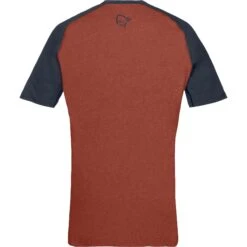 Norrona Camiseta Hombre - Fjørå Equaliser Lightweight - Rooibos Tea/Indigo Night -Norrona norrona fjora equaliser lightweight t shirt men rooibos tea indigo night 2 1342139