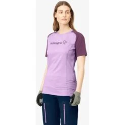 Norrona Camiseta Mujer - Fjørå Equaliser Lightweight - Dark Purple/Violet Tulle -Norrona norrona fjora equaliser lightweight t shirt women dark purple violet tulle 4 1126783
