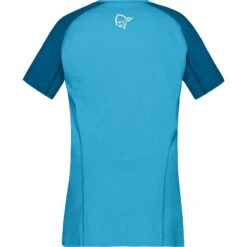 Norrona Camiseta Mujer - Fjørå Equaliser Lightweight - Mykonos Blue/Aquarius -Norrona norrona fjora equaliser lightweight t shirt women mykonos blue aquarius 2 1342211