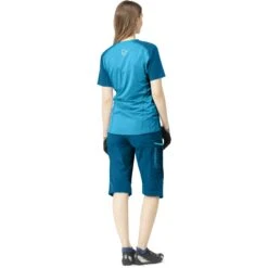 Norrona Camiseta Mujer - Fjørå Equaliser Lightweight - Mykonos Blue/Aquarius -Norrona norrona fjora equaliser lightweight t shirt women mykonos blue aquarius model 2 1399589