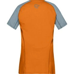 Norrona Camiseta Mujer - Fjørå Equaliser Lightweight - Orange Popsicle/Tourmaline -Norrona norrona fjora equaliser lightweight t shirt women orange popsicle tourmaline 2 1126790