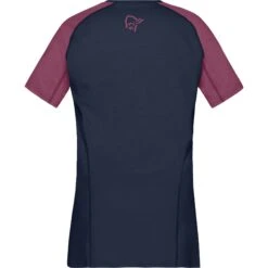 Norrona Camiseta Mujer - Fjørå Equaliser Lightweight - Violet Quartz/Indigo Night -Norrona norrona fjora equaliser lightweight t shirt women violet quartz indigo night 2 1342502