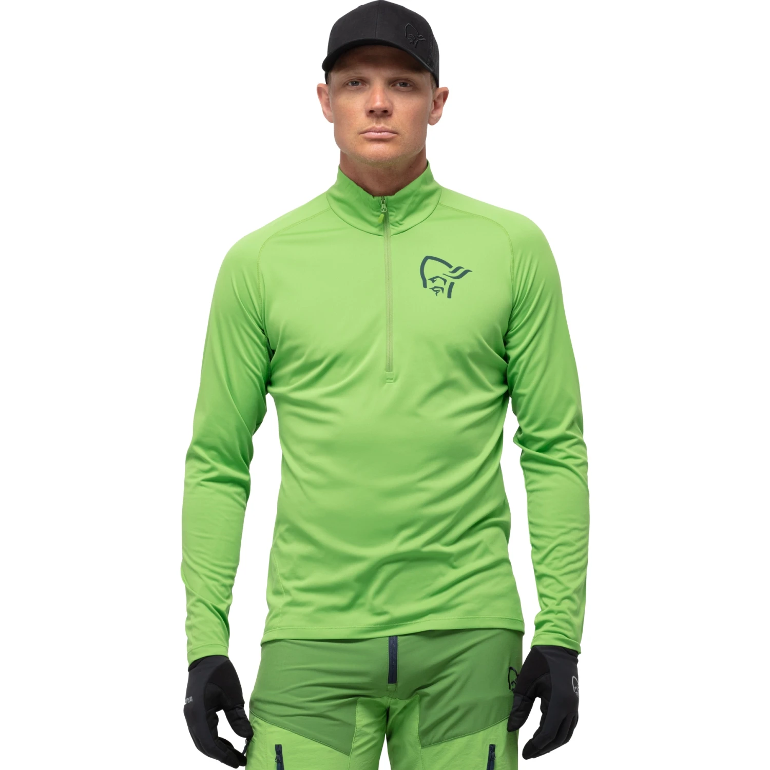 Norrona Camiseta De Manga Larga Hombre - Fjørå Equaliser Zip Top - Foliage/Treetop 1 Norrona Camiseta De Manga Larga Hombre - Fjørå Equaliser Zip Top - Foliage/Treetop