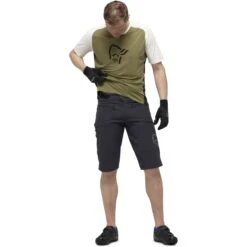 Norrona Pantalones Cortos Hombre - Fjørå Flex1 Heavy Duty - Caviar -Norrona norrona fjora flex1 heavy duty shorts men caviar 5 903546