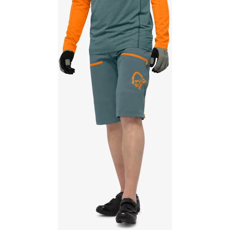 Norrona Pantalones Cortos Hombre - Fjørå Flex1 Heavy Duty - North Atlantic/Orange Popsicle 3 Norrona Pantalones Cortos Hombre - Fjørå Flex1 Heavy Duty - North Atlantic/Orange Popsicle - Imagen 3