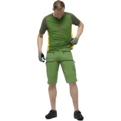 Norrona Pantalones Cortos Hombre - Fjørå Flex1 Heavy Duty - Treetop -Norrona norrona fjora flex1 heavy duty shorts men treetop 3 903570