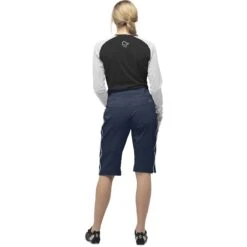 Norrona Pantalones Cortos Mujer - Fjørå Flex1 Heavy Duty - Indigo Night -Norrona norrona fjora flex1 heavy duty shorts women indigo night model 2 1399690