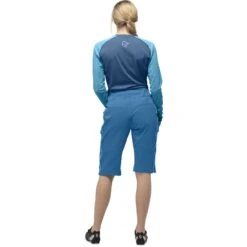 Norrona Pantalones Cortos Mujer - Fjørå Flex1 Heavy Duty - Mykonos Blue -Norrona norrona fjora flex1 heavy duty shorts women mykonos blue model 2 1399692
