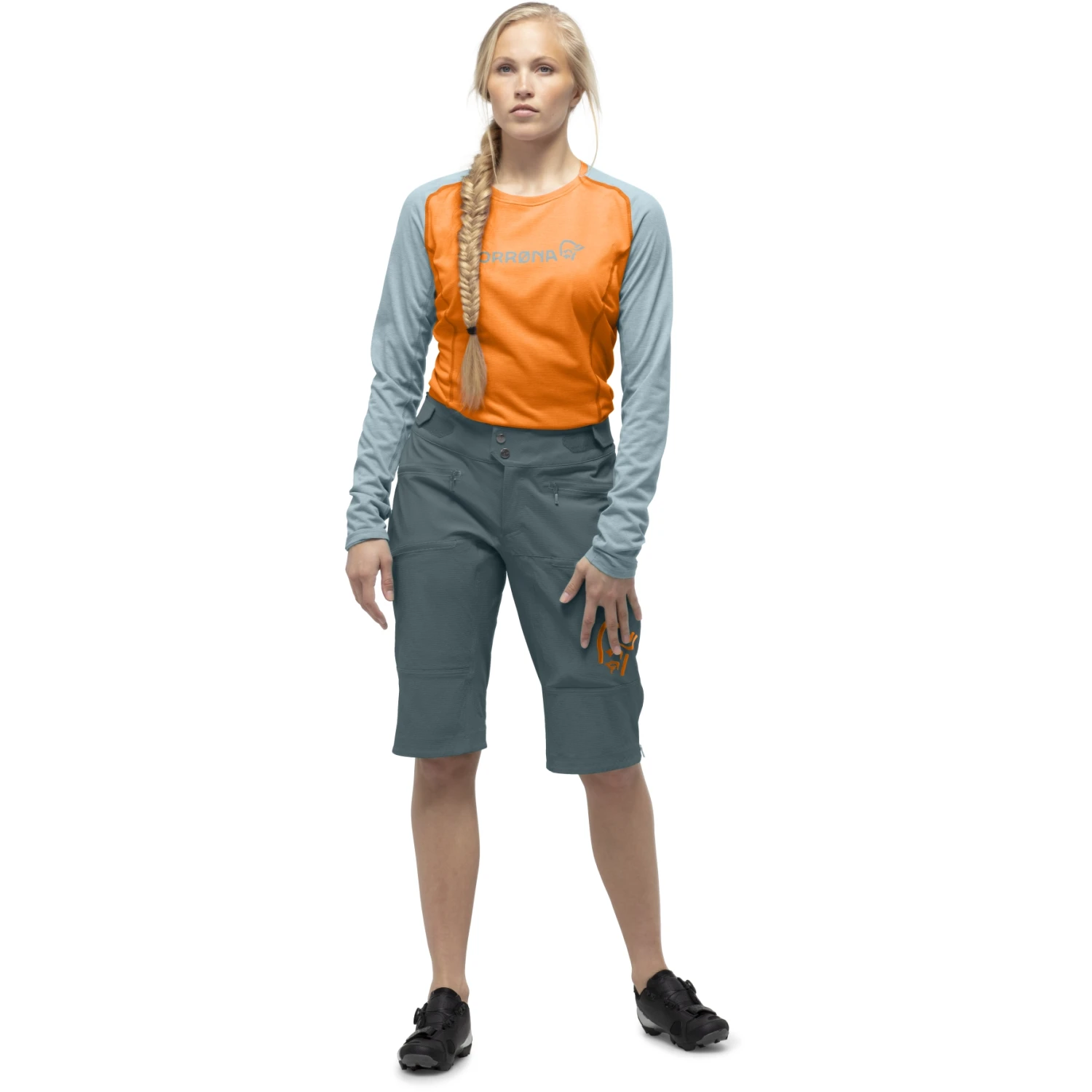 Norrona Pantalones Cortos Mujer - Fjørå Flex1 Heavy Duty - North Atlantic 3 Norrona Pantalones Cortos Mujer - Fjørå Flex1 Heavy Duty - North Atlantic - Imagen 3