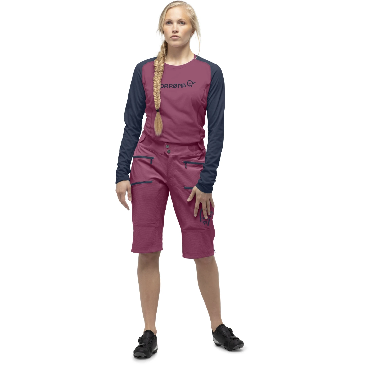 Norrona Pantalones Cortos Mujer - Fjørå Flex1 Heavy Duty - Violet Quartz 4 Norrona Pantalones Cortos Mujer - Fjørå Flex1 Heavy Duty - Violet Quartz - Imagen 4