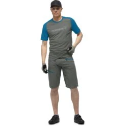 Norrona Pantalones Cortos Hombre - Fjørå Flex1 Mid Weight - Castor Grey -Norrona norrona fjora flex1 mid weight shorts men castor grey model 1 1399726