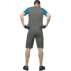 Norrona Pantalones Cortos Hombre - Fjørå Flex1 Mid Weight - Castor Grey -Norrona norrona fjora flex1 mid weight shorts men castor grey model 2 1399727