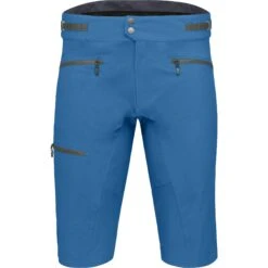 Norrona Pantalones Cortos Hombre - Fjørå Flex1 Mid Weight - Mykonos Blue