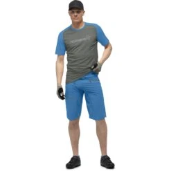 Norrona Pantalones Cortos Hombre - Fjørå Flex1 Mid Weight - Mykonos Blue -Norrona norrona fjora flex1 mid weight shorts men mykonos blue model 1 1399732
