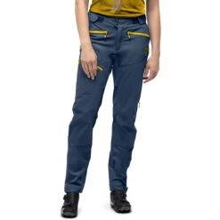 Norrona Pantalones Mujer - Fjørå Flex1 - Vintage Indigo
