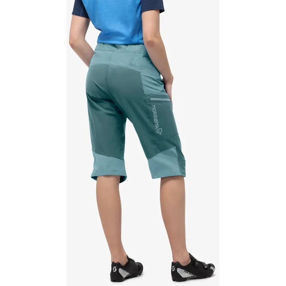 Norrona Pantalones Cortos Mujer - Fjørå Flex1 - North Atlantic/Tourmaline 4 Norrona Pantalones Cortos Mujer - Fjørå Flex1 - North Atlantic/Tourmaline - Imagen 4