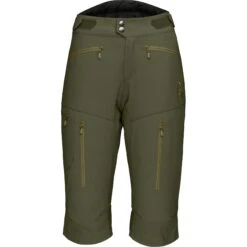 Norrona Pantalones Cortos Mujer - Fjørå Flex1 - Olive Night
