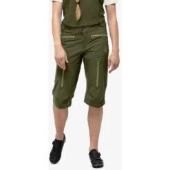 Norrona Pantalones Cortos Mujer - Fjørå Flex1 - Olive Night -Norrona norrona fjora flex1 shorts women olive night 3 1127006