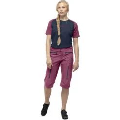 Norrona Pantalones Cortos Mujer - Fjørå Flex1 - Violet Quartz -Norrona norrona fjora flex1 shorts women violet quartz model 1 1399620