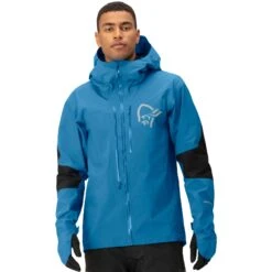 Norrona Chaqueta Hombre - Fjørå Gore-Tex Pro - Mykonos Blue