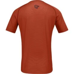 Norrona Camiseta Hombre - Fjørå Wool - Rooibos Tea/Indigo Night -Norrona norrona fjora wool t shirt men rooibos tea indigo night 2 1342901