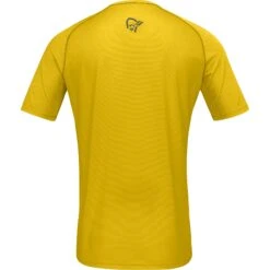 Norrona Camiseta Hombre - Fjørå Wool - Sulphur/Vintage Indigo -Norrona norrona fjora wool t shirt men sulphur vintage indigo 2 1342904