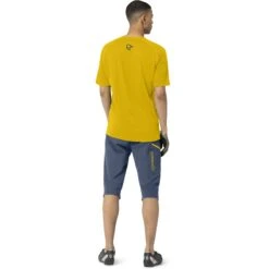 Norrona Camiseta Hombre - Fjørå Wool - Sulphur/Vintage Indigo -Norrona norrona fjora wool t shirt men sulphur vintage indigo model 2 1399799