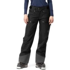 Norrona Pantalones Mujer - Lofoten Gore-Tex Insulated - Caviar