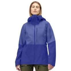 Norrona Chaqueta Mujer - Lofoten Gore-Tex - Violet Storm/Royal Blue