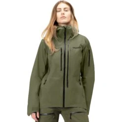 Norrona Chaqueta Mujer - Lofoten Gore-Tex Pro - Olive Night