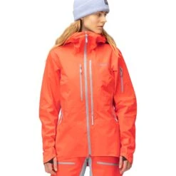 Norrona Chaqueta Mujer - Lofoten Gore-Tex Pro - Orange Alert