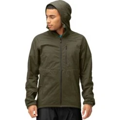 Norrona Chaqueta Hombre - Lyngen Alpha100 Zip Hood - Olive Night