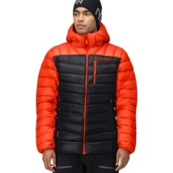 Norrona Plumífero Chaqueta Hombre - Lyngen Down850 Hood - Arednalin/Caviar