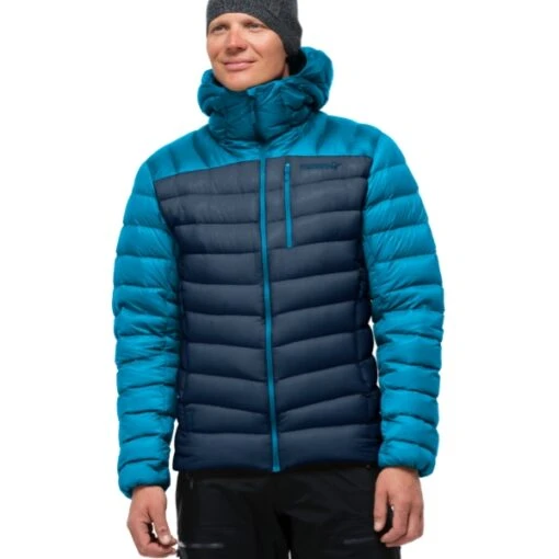 Norrona Plumífero Chaqueta Hombre - Lyngen Down850 Hood - Hawaiian Surf/Indigo Night -Norrona norrona lyngen down850 hood jacket men hawaiian surf indigo night 1 1518328