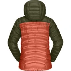 Norrona Plumífero Chaqueta Mujer - Lyngen Down850 Hood - Olive Night/Orange Alert -Norrona norrona lyngen down850 hood jacket women olive night orange alert 2 1256349
