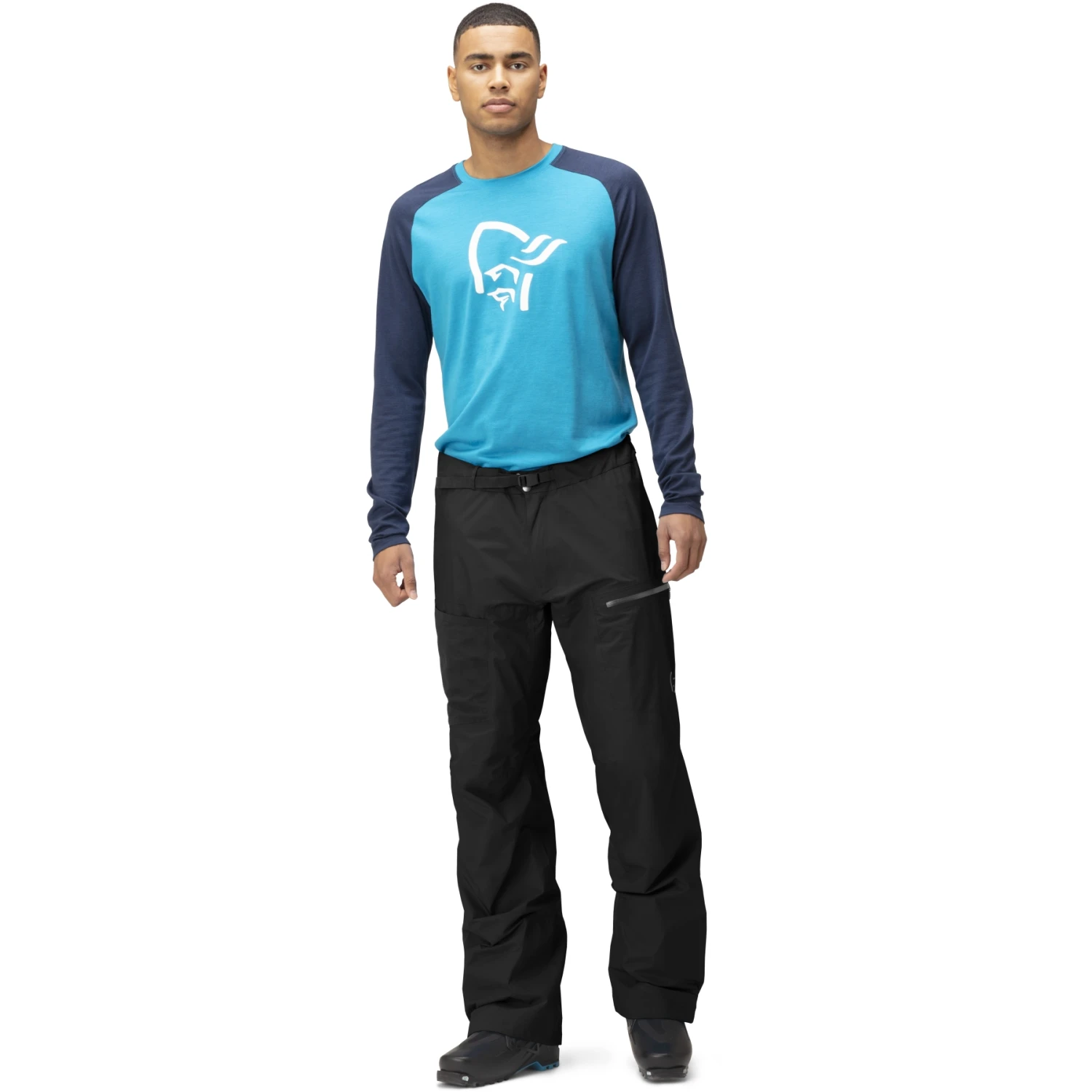 Norrona Cubre Pantalones Hombre - Lyngen Gore-Tex Paclite - Caviar/Castor Grey 4 Norrona Cubre Pantalones Hombre - Lyngen Gore-Tex Paclite - Caviar/Castor Grey - Imagen 4