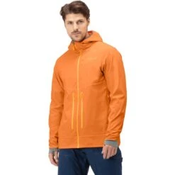 Norrona Chaqueta Hombre - Lyngen Hiloflex100 - Orange Popsicle/Castor Grey -Norrona norrona lyngen hiloflex100 jacket men orange popsicle castor grey 3 1026778