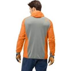 Norrona Chaqueta Hombre - Lyngen Hiloflex100 - Orange Popsicle/Castor Grey -Norrona norrona lyngen hiloflex100 jacket men orange popsicle castor grey 4 1026779
