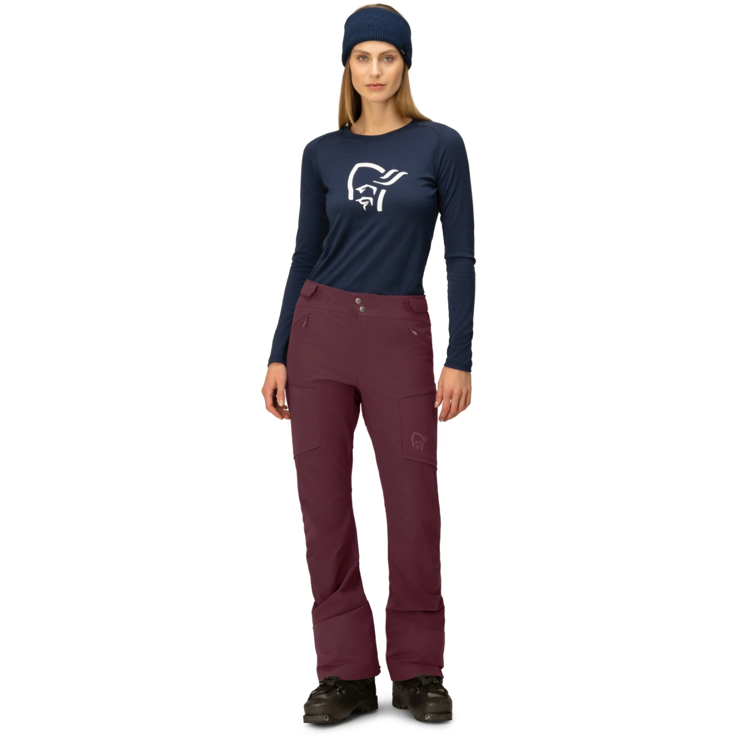 Norrona Pantalones Mujer - Lyngen Hiloflex200 Slim - Tawny Port 4 Norrona Pantalones Mujer - Lyngen Hiloflex200 Slim - Tawny Port - Imagen 4