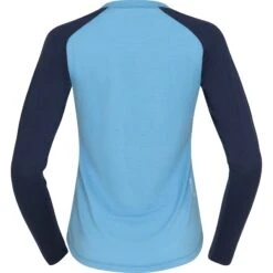 Norrona Camiseta Interior Manga Larga Mujer - PureUll - Aquarius/Indigo Night -Norrona norrona pureull long sleeve baselayer women aquarius indigo night 2 1257611