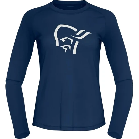 Norrona Camiseta Interior Manga Larga Mujer - PureUll - Indigo Night 2 Norrona Camiseta Interior Manga Larga Mujer - PureUll - Indigo Night - Imagen 2