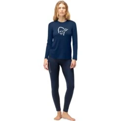 Norrona Camiseta Interior Manga Larga Mujer - PureUll - Indigo Night 8 Norrona Camiseta Interior Manga Larga Mujer - PureUll - Indigo Night -Norrona norrona pureull long sleeve baselayer women indigo night 2 1463439