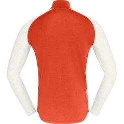 Norrona Camiseta Interior Manga Larga Hombre - PureUll Zip Neck - Arednalin/Snowdrop -Norrona norrona pureull zip neck baselayer men arednalin snowdrop 2 1257908