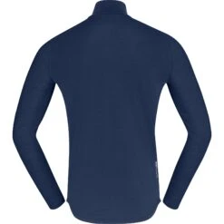 Norrona Camiseta Interior Manga Larga Hombre - PureUll Zip Neck - Indigo Night -Norrona norrona pureull zip neck baselayer men indigo night 2 1257933