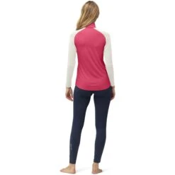 Norrona Camiseta Interior Manga Larga Mujer - PureUll Zip Neck - Honeysuckle/Snowdrop -Norrona norrona pureull zip neck baselayer women honeysuckle snowdrop 4 1257969