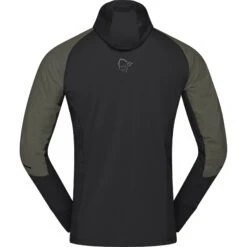 Norrona Chaqueta Hombre - Senja Alpha90 Zip Hood - Olive Night -Norrona norrona senja alpha90 zip hood jacket men olive night 3 1518641