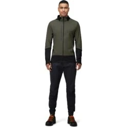 Norrona Chaqueta Hombre - Senja Alpha90 Zip Hood - Olive Night -Norrona norrona senja alpha90 zip hood jacket men olive night 4 1518628